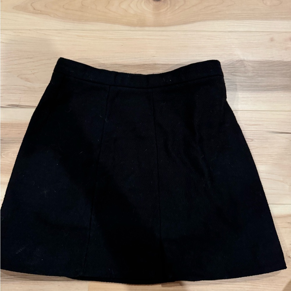 Topshop Black A-Line Skirt